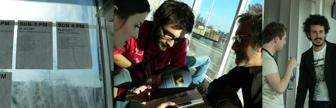 day 3 - playzebra playlist, sergei anna and nello working together, andy simionato